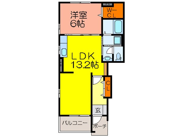 ピ－ス山城の物件間取画像